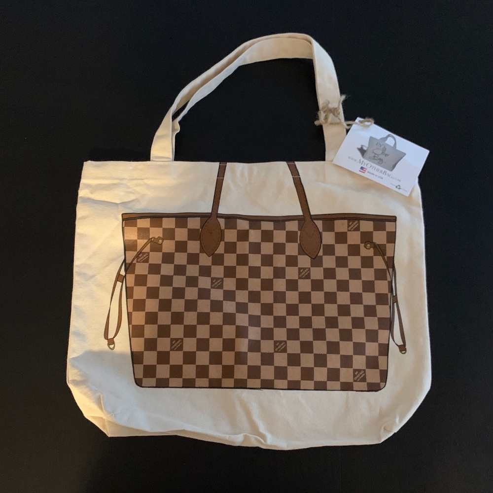 New with tags My Other Bag.com LV tote bag